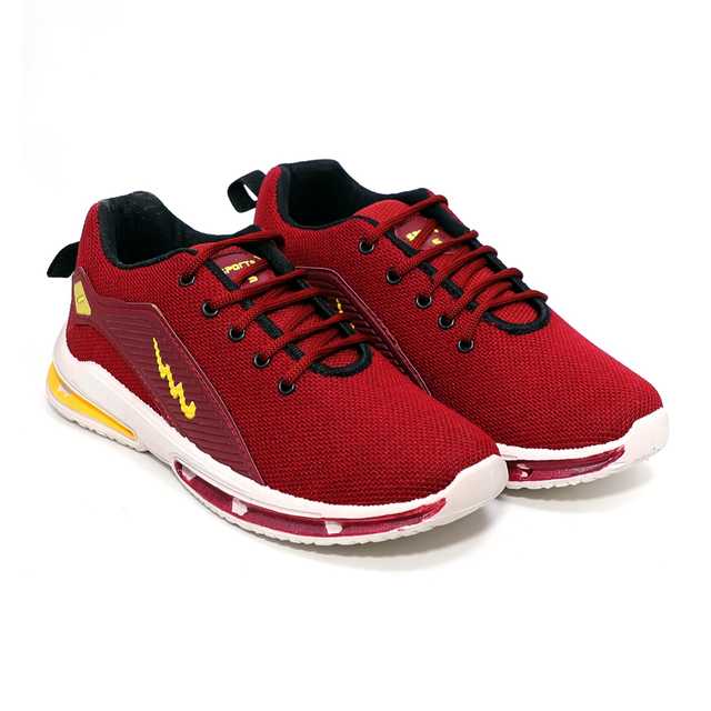 Cooperwings Canvas Sports Shoes For Men (Red, 8) (OPI-27)