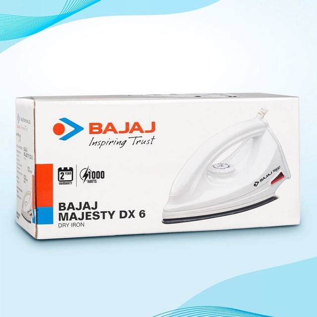 BAJAJ Majesty DX 6 1000 W Dry Iron  (White)