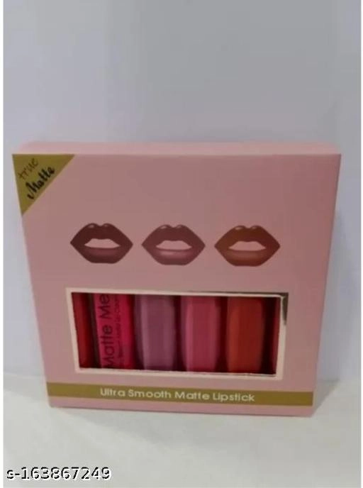 Liquid Lipstick for Women (Multicolor, Pack of 6)