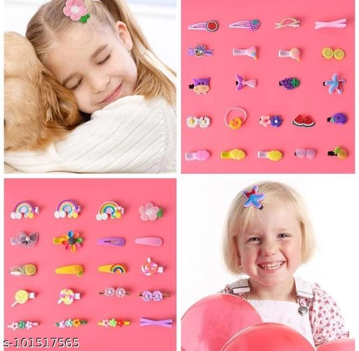 Rubber Hair Clips for Girls (Multicolor, Pack of 42)