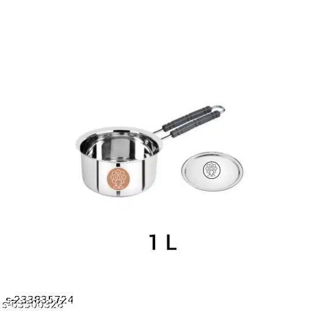 Stainless Steel Saucepan (Silver, 1 L)