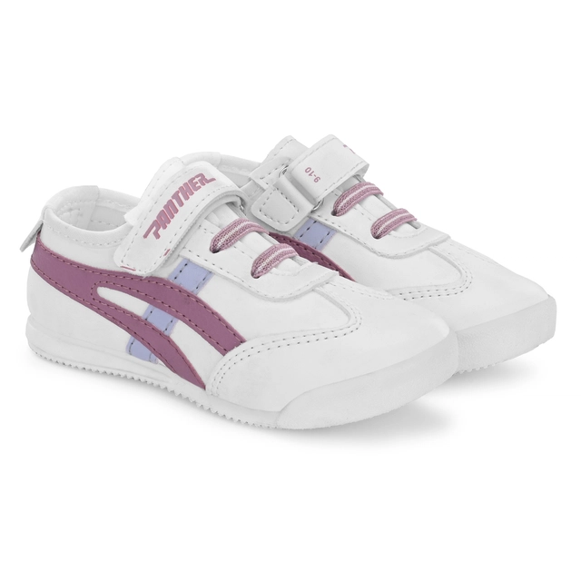 Sneakers for Kids (White & Peach, 6c)