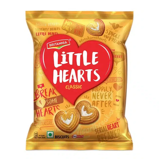 Britannia Little Hearts Classic Biscuits 14X26 g (Pack Of 14)