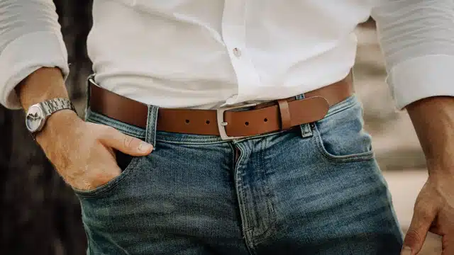 Reversible Formal Belt for Men (Brown)