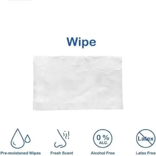 MINDFIT Mini Portable Wet Wipes Tissue Can for Cleaning Face Body for Kids Women and Men 30 PCS (Pack of 2)