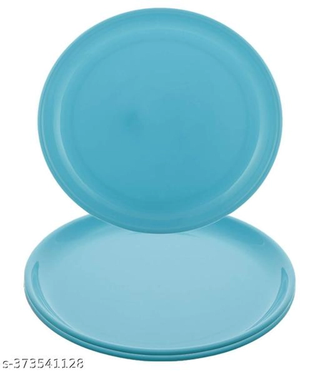 Plastic Plates (Multicolor, Pack of 12)