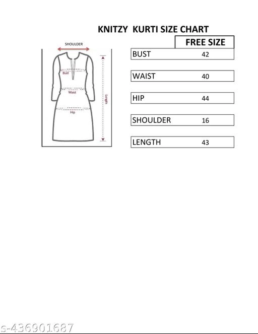 Woolen Solid Kurti for Women (Grey, Free Size)