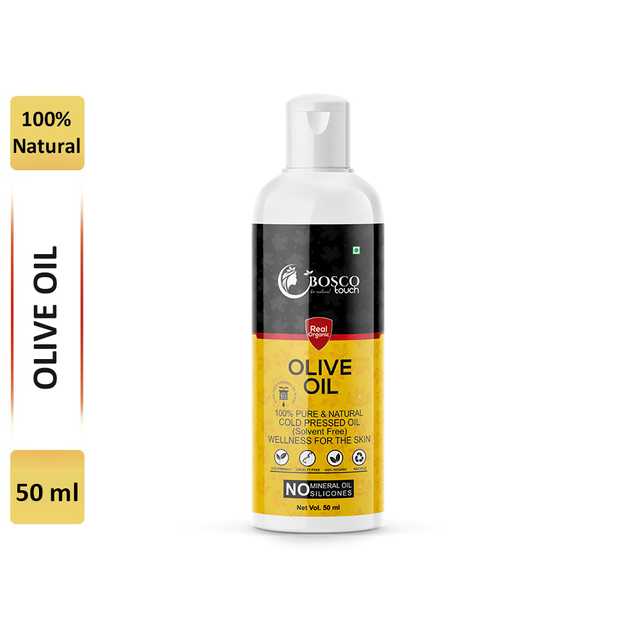 Bosco Touch Cold Pressed Olive Oil For Strengthens Hair Roots (50 ml) (For Men & Women) (B-38)