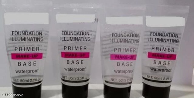 Illuminating Waterproof Face Makeup Primer (120 ml, Pack of 4)