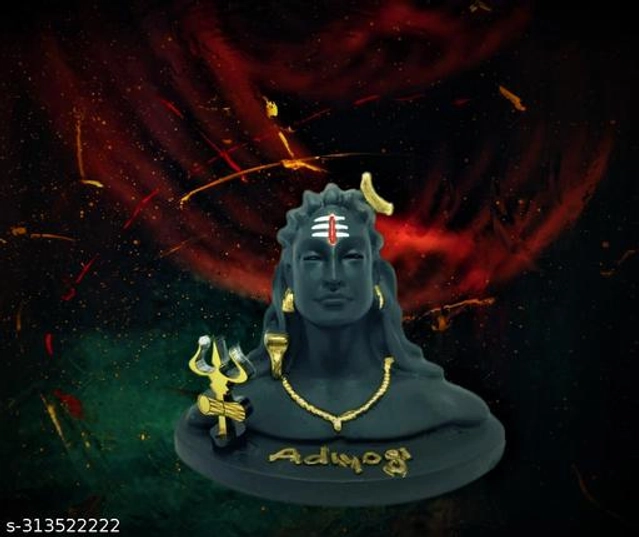 Lord Adiyogi Shiva Car Showpiece (Multicolor)