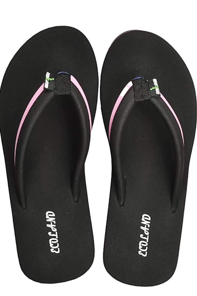 Slippers for Women (Pink & Black, 4)