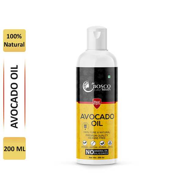 Bosco Touch Premium Quality Non-Sticky Avocado Oil For Frizz Free Stronger Hair (200 ml) (For Men & Women) (B-8596)