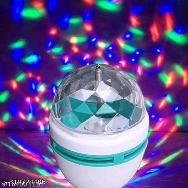 LED Crystal 360 Degree Rotating Bulb (Multicolor)