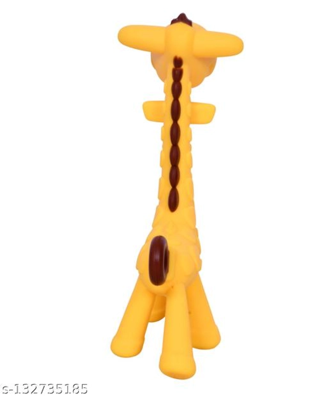 Silicone Teether for Baby (Yellow & Brown)