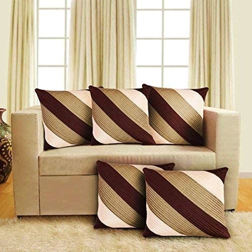 Cushion Covers for Home (Multicolor, Pack of 5)