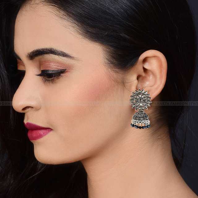 Vighnaharta Oxidised  German Shimmering Charming  Bollywood Earring Vfj1293Erg (Gold, ) (V-165)