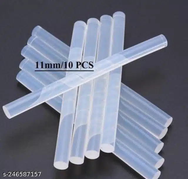 Plastic Glue Sticks (Transparent, Pack of 10)