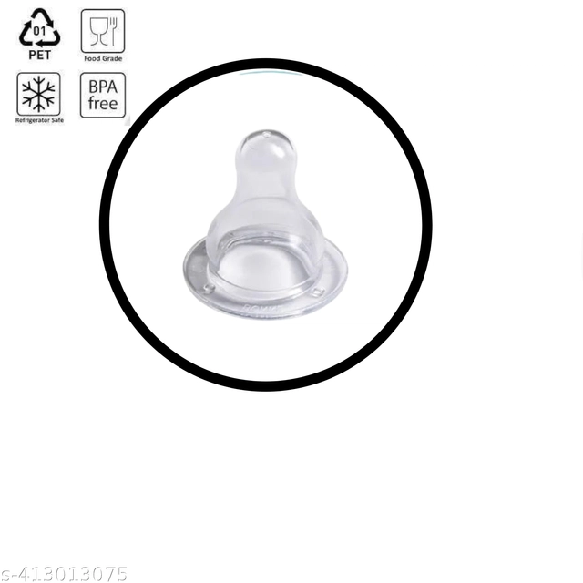 Plastic BPA-free Milk Feeding Bottle for Baby (Transparent, 225 ml)