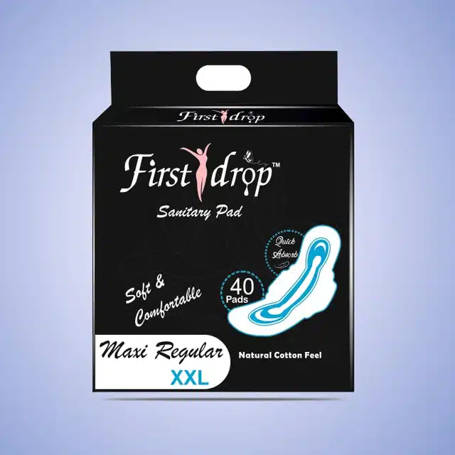 First Drop Cottony Soft Sanitary Pads for Women (Pack of 40)