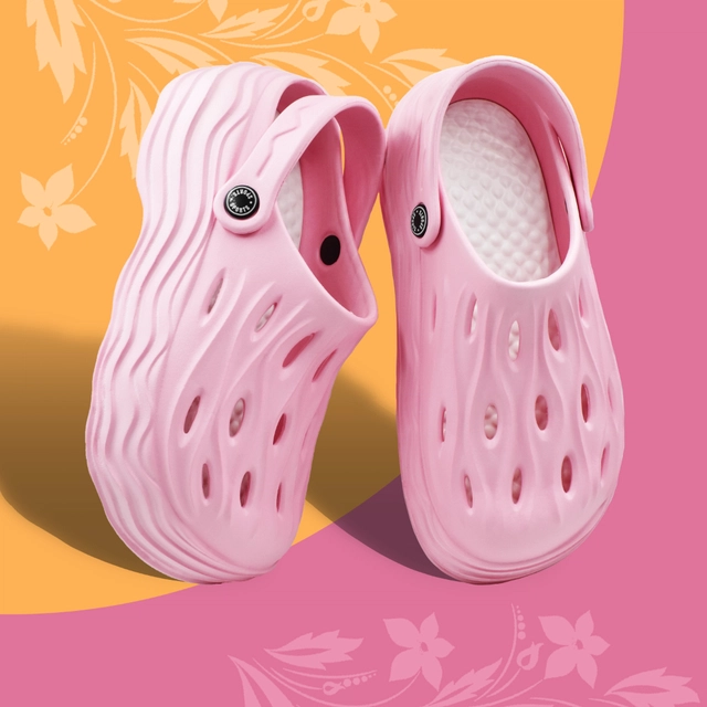 Textured Clogs For Women (Pink, 5)