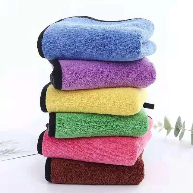 Neekshaa Microfiber Towel (Multicolor, 40x40 cm, Pack of 6)