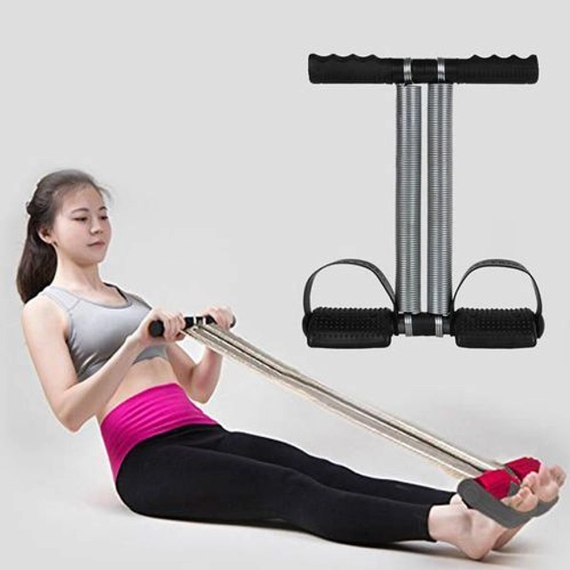 Metal Adjustable Resistance Tummy Trimmer (Black)