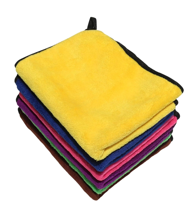 Neekshaa Microfiber Towel (Multicolor, 40x40 cm, Pack of 6)