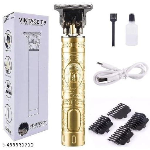 Metal Buddha Style Trimmer for Men with 3 Pcs Face Razor (Multicolor, Set of 2)