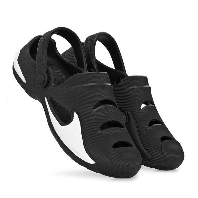 Sandals for Men (Black, 6)