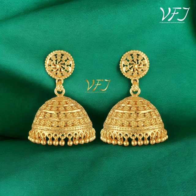 Alloy Gold Plated Earrings for Women (Gold, Set of 1)