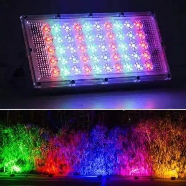 Ultra Thin IP65 LED Flood Light (Multicolor, 50 W)