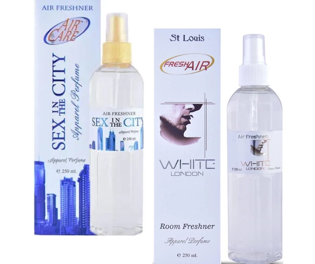 Sex In The City with White London Room Freshener (Pack of 2, 250 ml)
