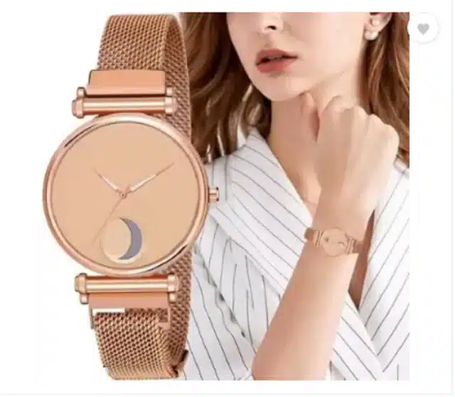 Women's Analog Watches (Rose Gold, Pack of 1)