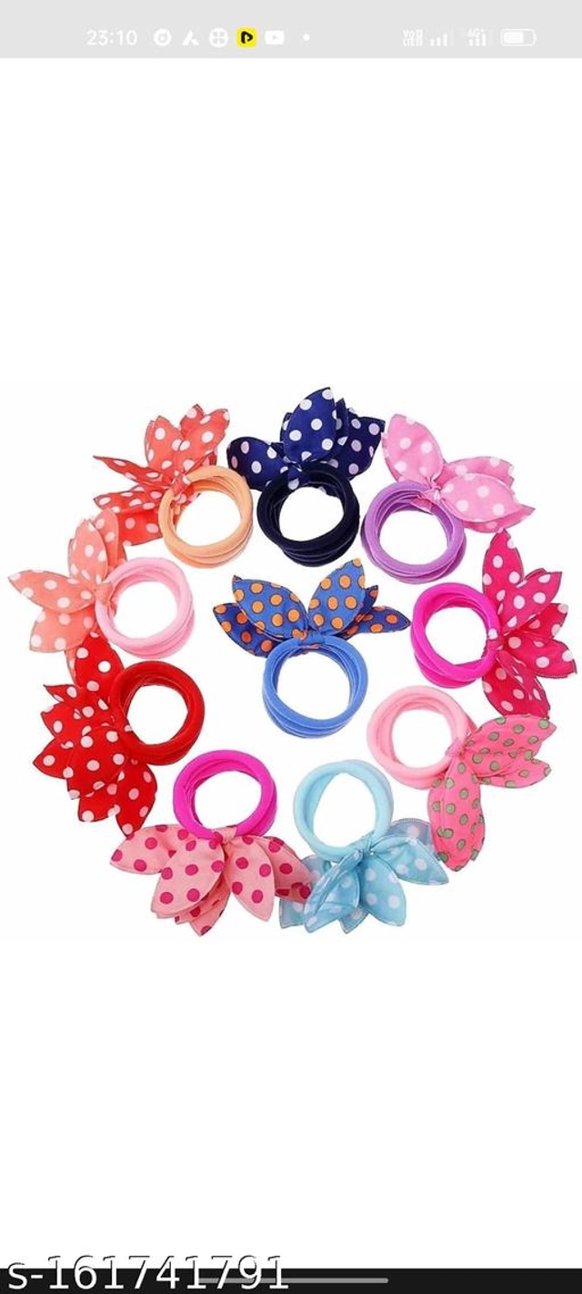 Rubber Band for Women & Girls (Multicolor, Pack of 24)