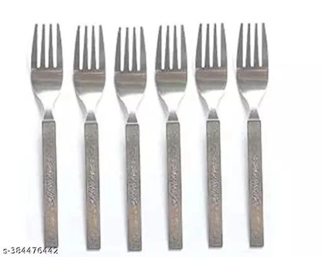 Stainless Steel Forks (Silver, Pack of 12)