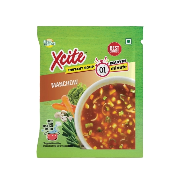 X-Cite इंस्टेंट मंचाऊ वेज सूप (पाउच) 3X15 g (पैक ऑफ 3)