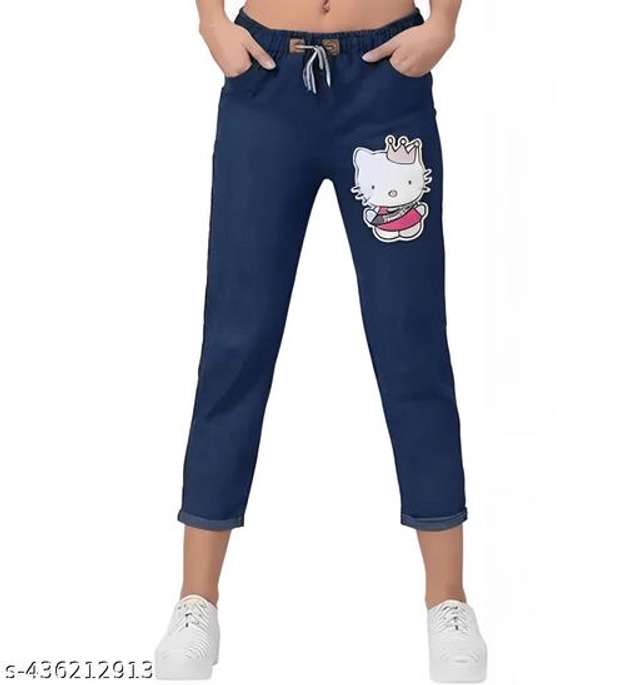 Denim Clothing Sets for Girls (11-12 Years, White & Blue)