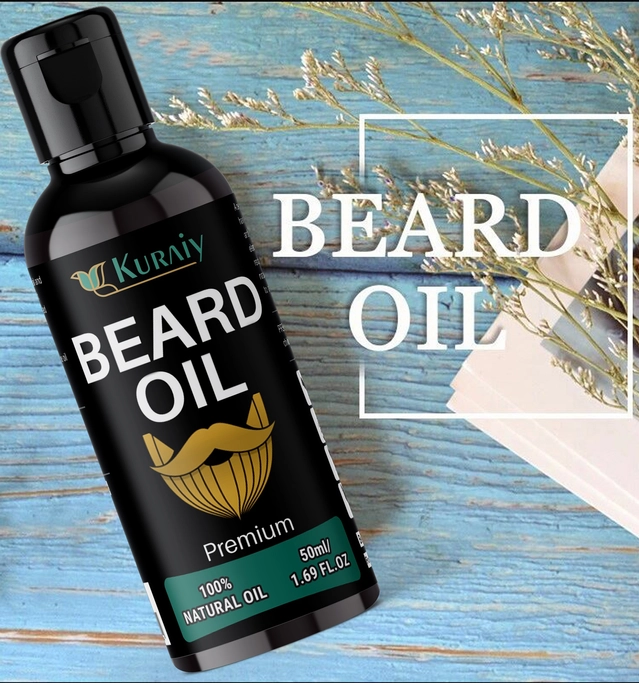 Kuraiy Cosmetic Beard Hair Growth Oil (50 ml)