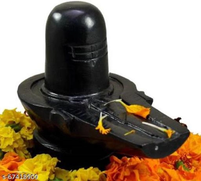 Marble Shivling Idol (Black)