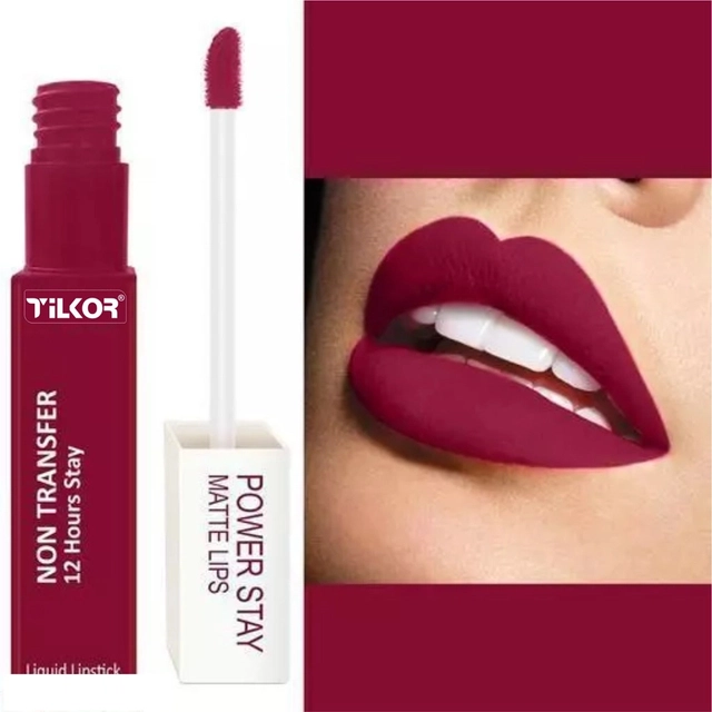 Power Stay Liquid Lipsticks Color To Color Lip 2 Pc (Red Maroon)