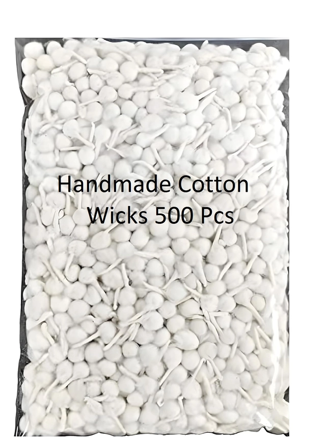 Cotton Round Wicks (White, Pack of 500)