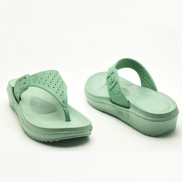 Slippers for Women (Green, 4)