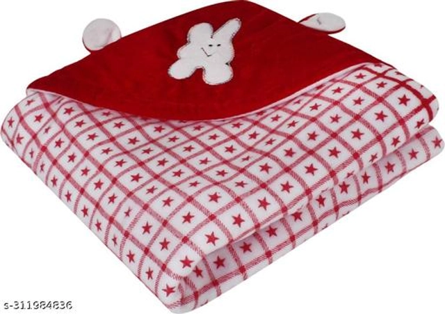 Microfiber Blankets for Babies (Pack of 2) (Red & Pink, Free Size)