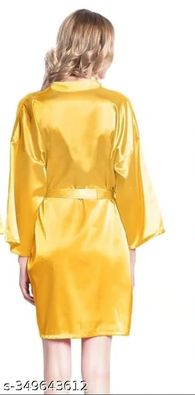 Bathrobe for Women (Gold, S)