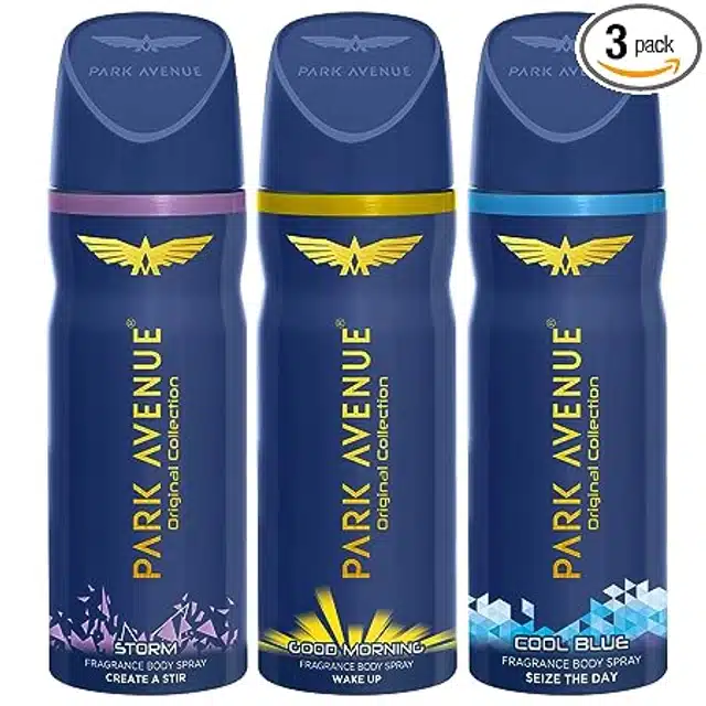 Park Avenue Deo Combo (Good Morning, Storm, Cool Blue) Buy 2 Get 1 Free (3X150 ml)