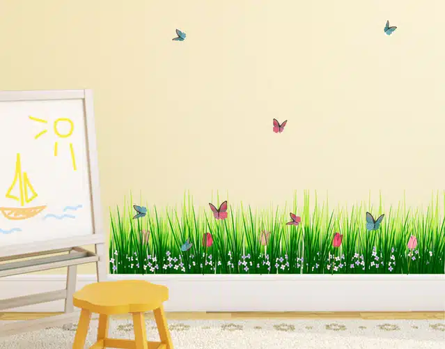 Green Grass Self Adhesive Wall Stickers