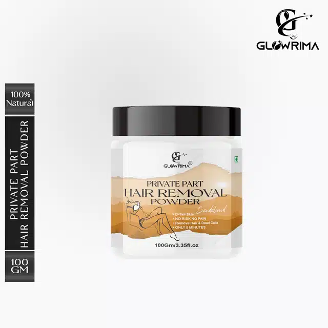 Glowrima Sandalwood Fragrance Private Part Hair Removal Powder  (100 g)