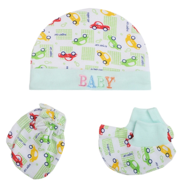 Cotton Cap for Baby (Multicolor, 0-6 Months)