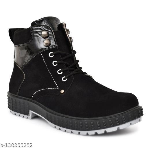 Boots for Men (Black, 7)