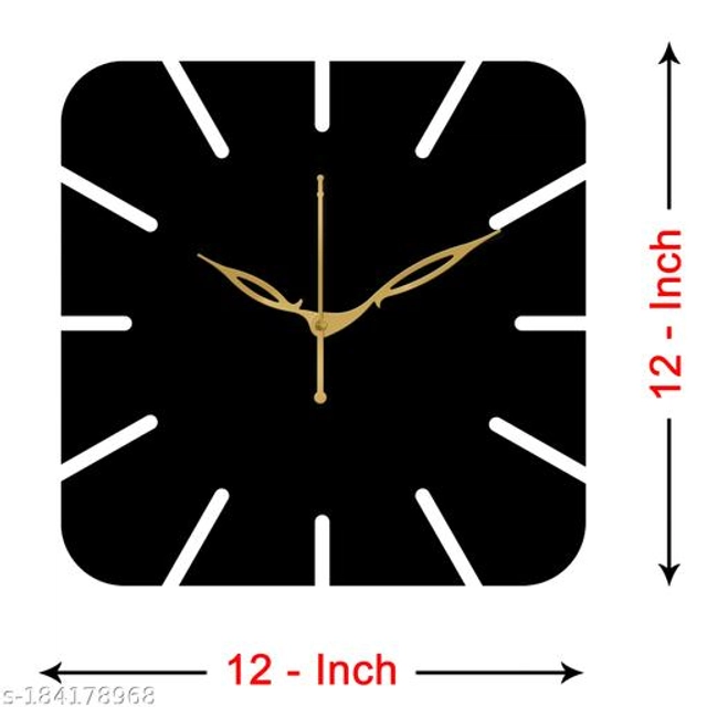 Wooden Wall Clock (Black)